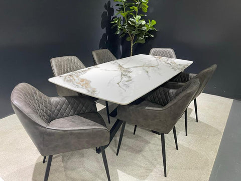 sintered stone dining set SOLID FURNITURE