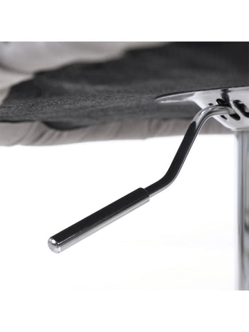 Chelsea Lion Knocker Back Leather Bar Stool In Dark Grey SOLID FURNITURE LTD