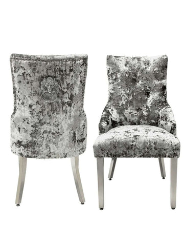 Pair of Cheshire Lux Velvet Knocker Chairs