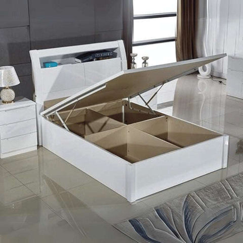 High Gloss Rugby Bed With Led Light