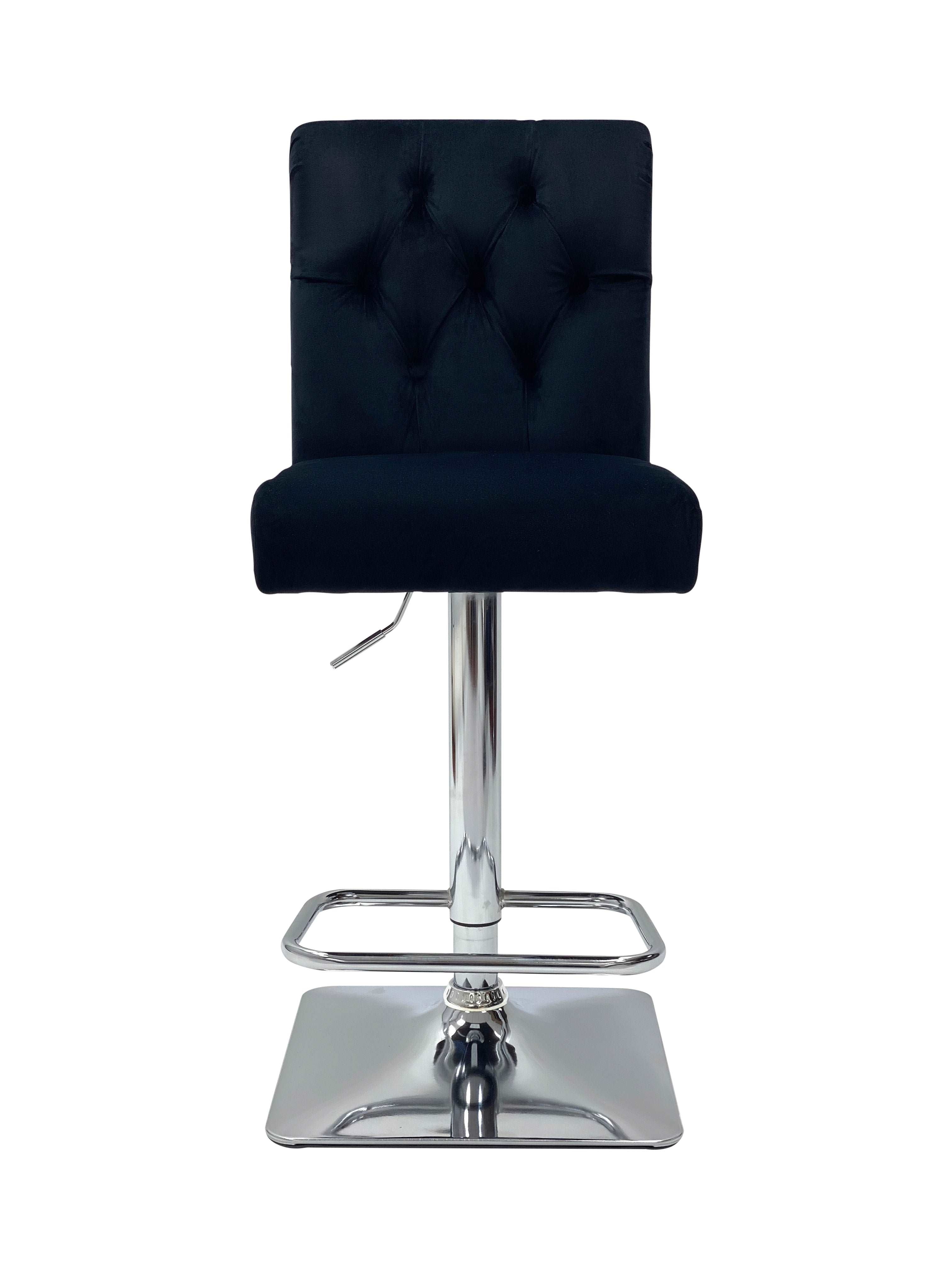Sofia Breakfast Stools Plush Velvet Fabric