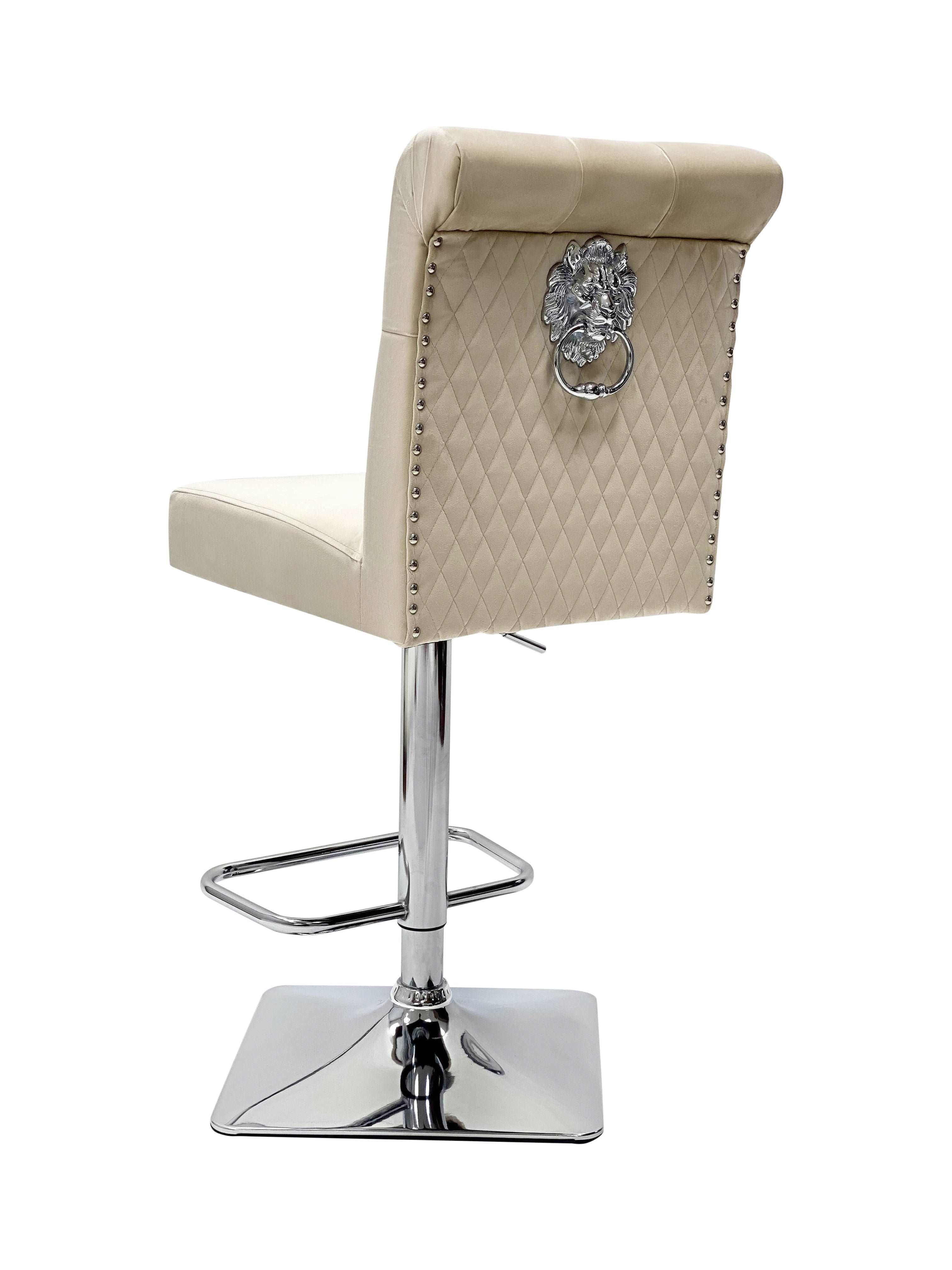 Sofia Breakfast Stools Plush Velvet Fabric
