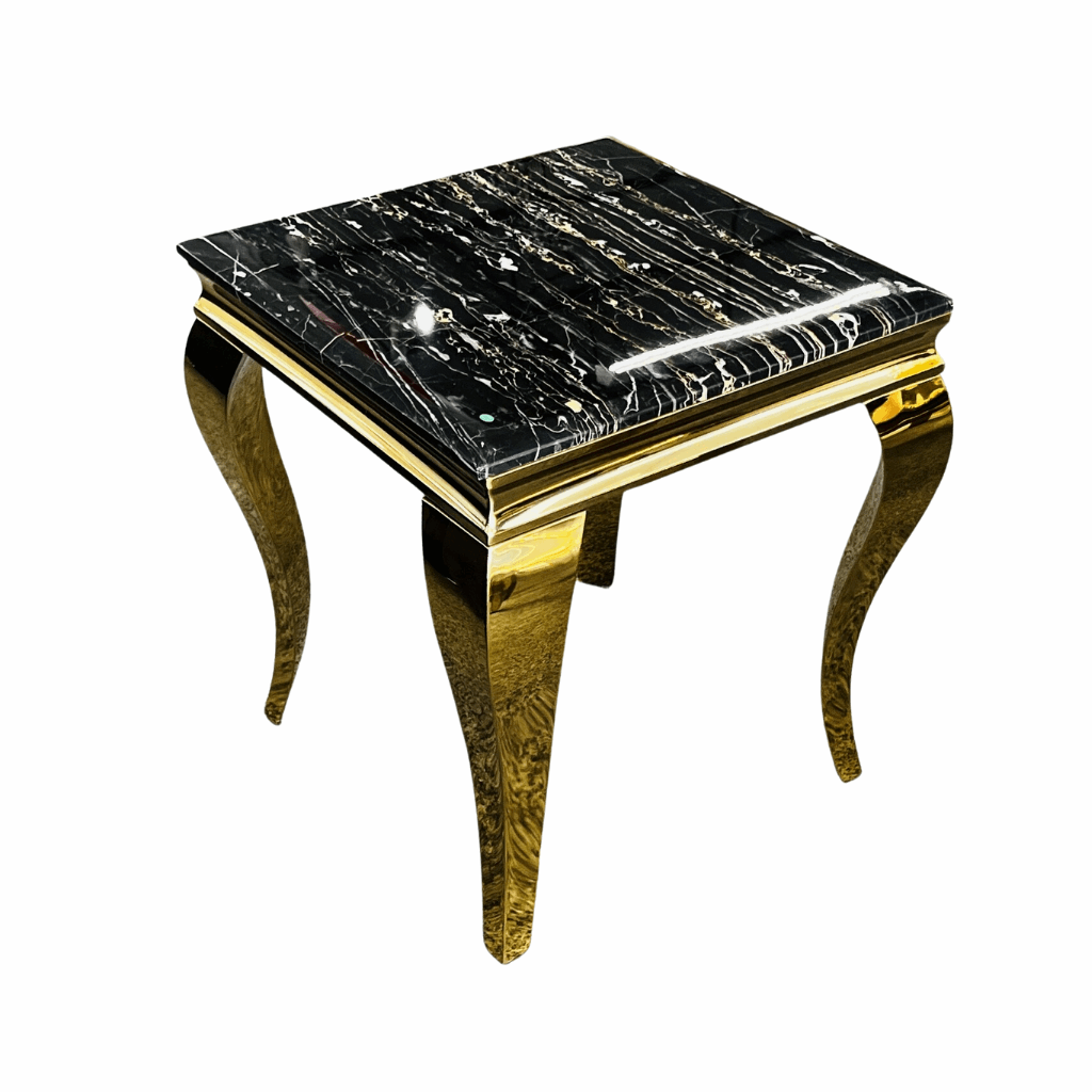 Louis Black & Gold Side Table