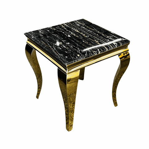 Louis Black & Gold Side Table