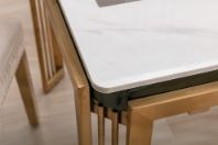 Sorrento Rectangular Ceramic Dining Table Set – Available in 150cm & 180cm with Ring Knocker or Lion Knocker Chairs - Exclusive Interior