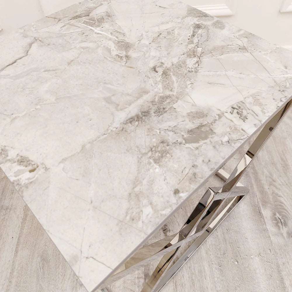 VESTA SIDE TABLE SOLID FURNITURE UK