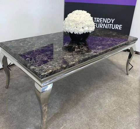 Louis Chrome Coffee Table