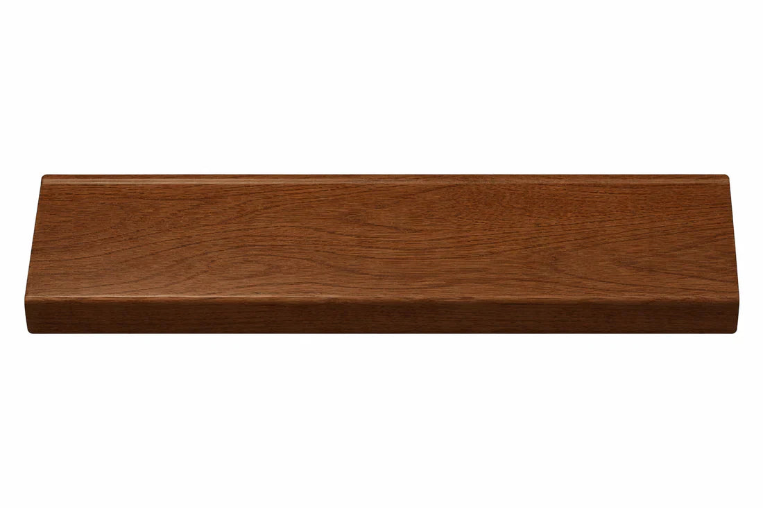 Acoustic wall panel with felt backing walnut finish

