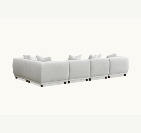 Aluxo Lottie Modular Corner Group in Polar Boucle - SOLID FURNITURE LTD