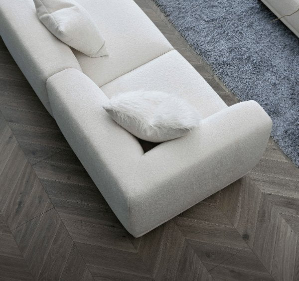 Aluxo Lottie Modular Corner Group in Polar Boucle - SOLID FURNITURE LTD