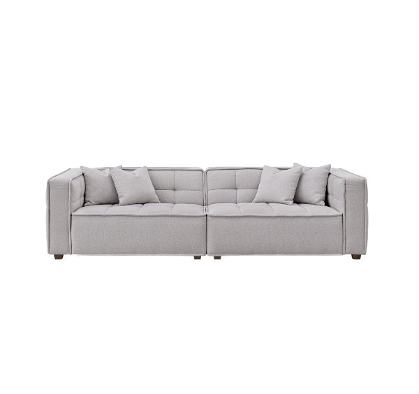 Aluxo Murray Sofa Range in Putty Boucle Fabric - SOLID FURNITURE LTD