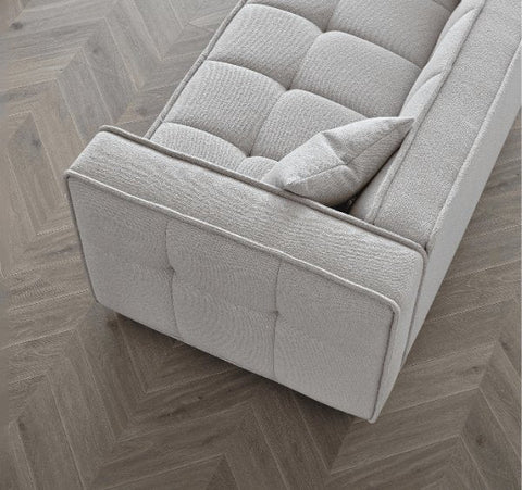 Aluxo Murray Sofa Range in Putty Boucle Fabric - SOLID FURNITURE LTD