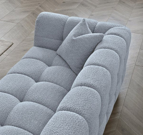 Aluxo Tribeca Sofa Range in Pearl Boucle Fabric - SOLID FURNITURE LTD