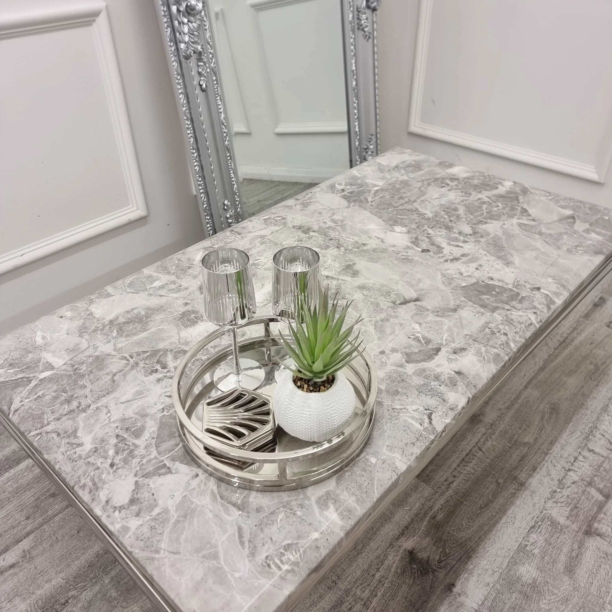 Arial Chrome Coffee Table - SOLID FURNITURE LTD
