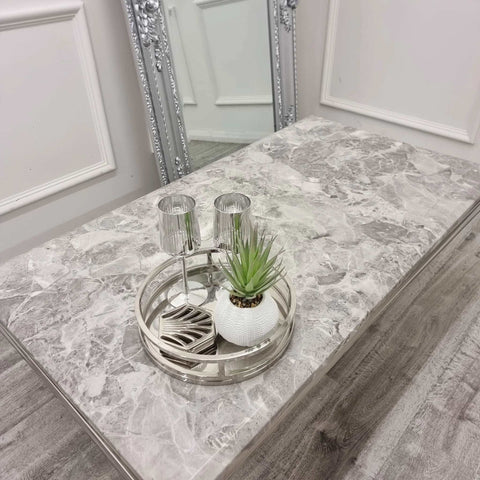 Arial Chrome Coffee Table - SOLID FURNITURE LTD