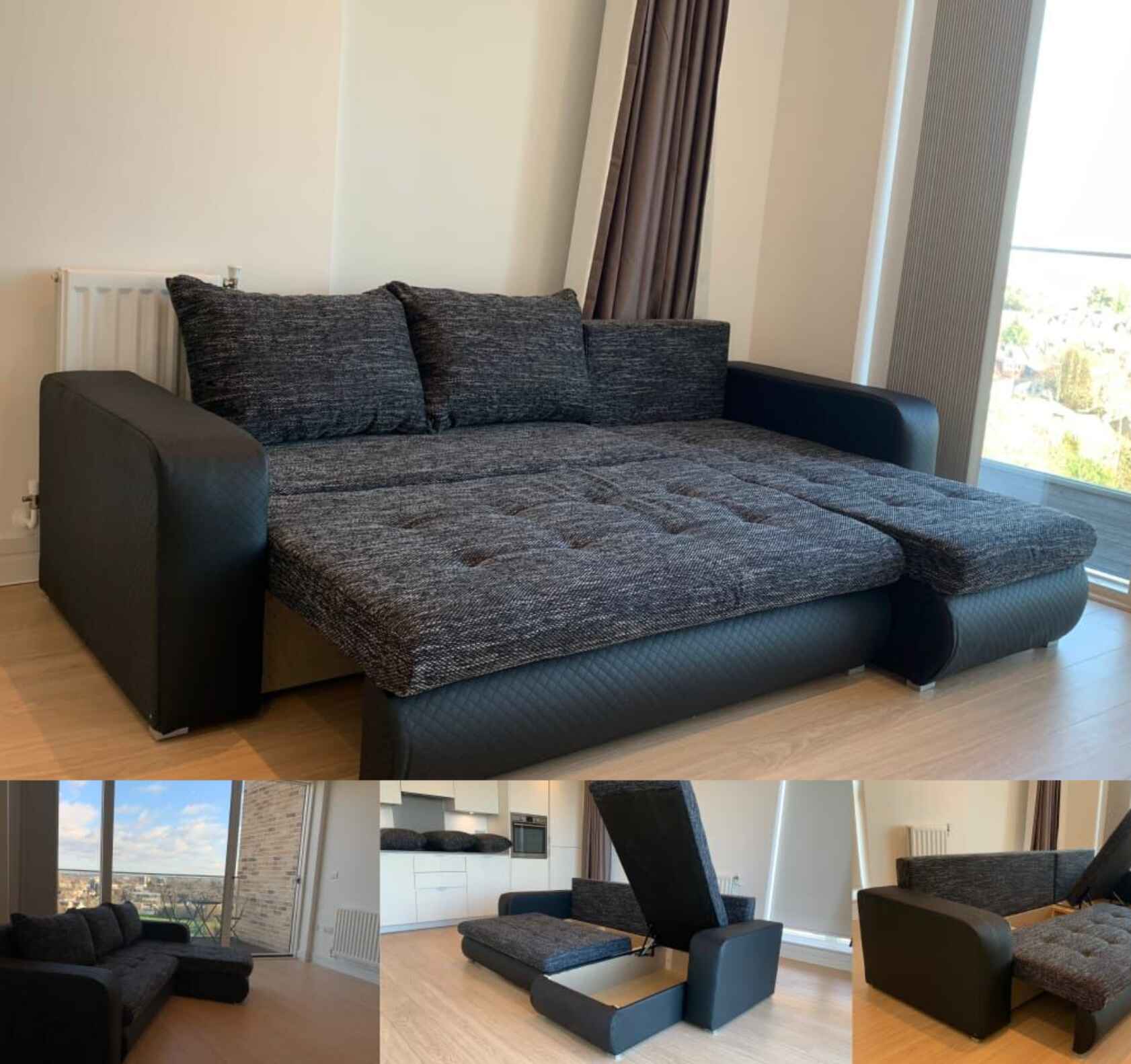 Berlin Sofa Bed With Storage SOLID FURNITURE LTD