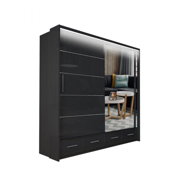 SYCYLIA 205 cm WARDROBE SOLID FURNITURE LTD