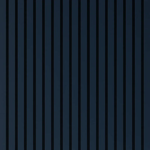 Blue on grey felt acoustic slat wall panels 240x32cm UK

