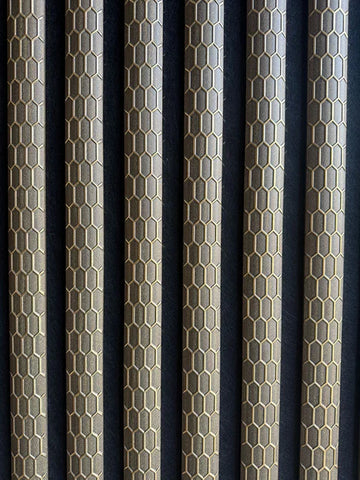 Premium brown quartz print acoustic wall panel 240x60 cm UK

