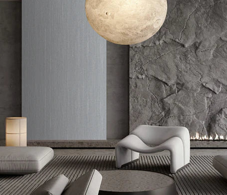 Dark grey PVC wall panels 60x240cm UK interior
