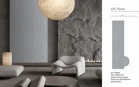 Waterproof dark grey PVC wall panels bathroom kitchen