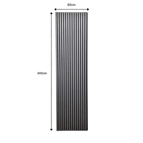 HDF acoustic wall panel dark grey décor


