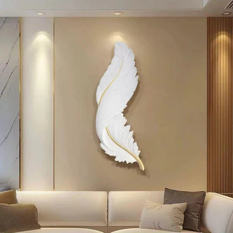 Warm white feather LED light minimalist design Prime Furnishing UK


