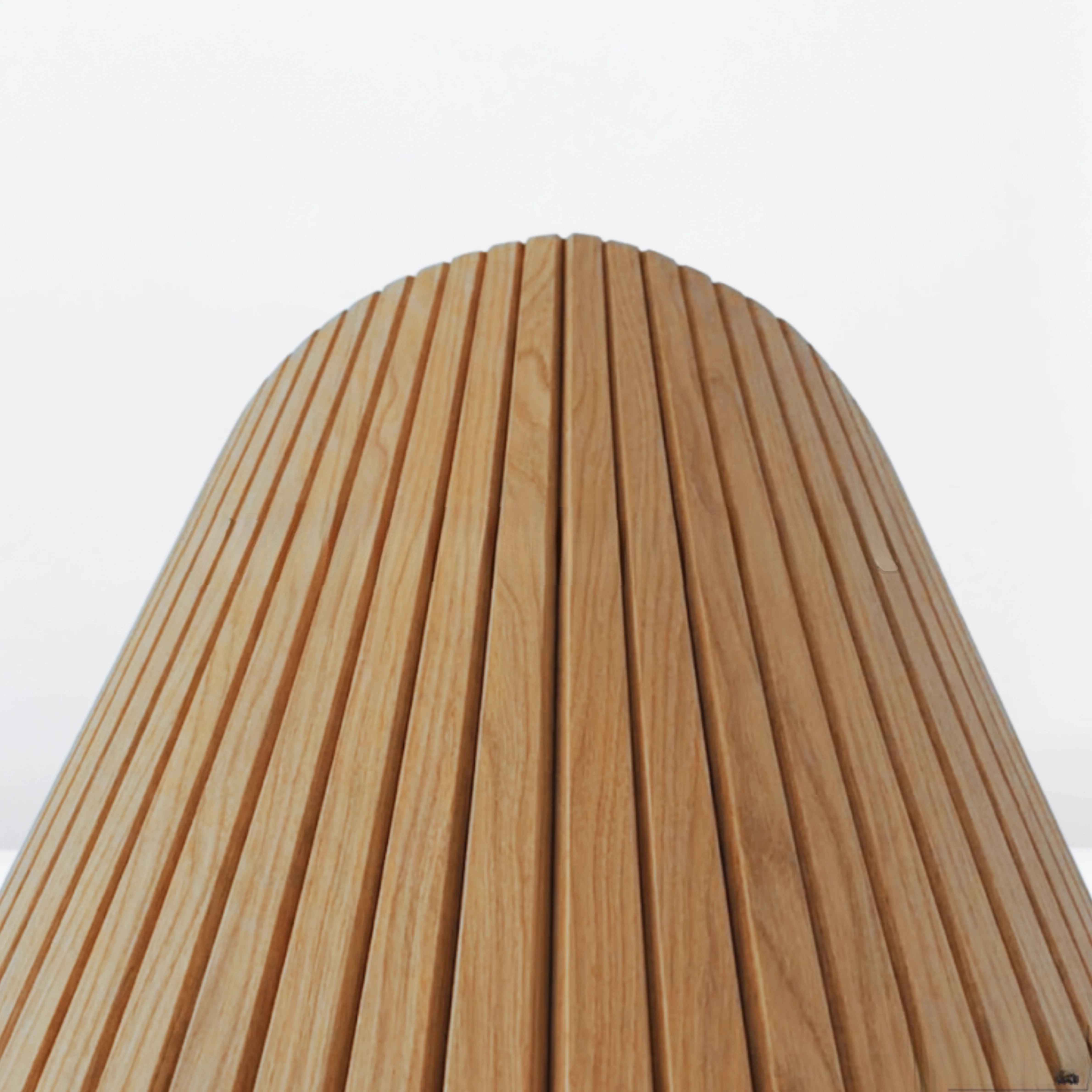 Bendable walnut wood slatted wall panel modern décor UK


