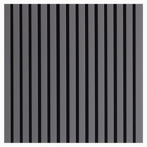 Grey acoustic slat wall panels 240x32cm UK modern interior

