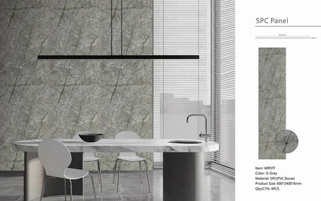 Modern grey marble PVC wall panels UK decor

