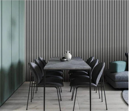 Modern UK feature wall grey acoustic panel

