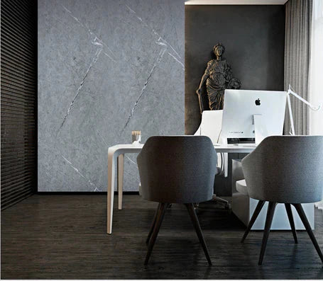 Light grey marble PVC wall panels 60x240cm UK interior

