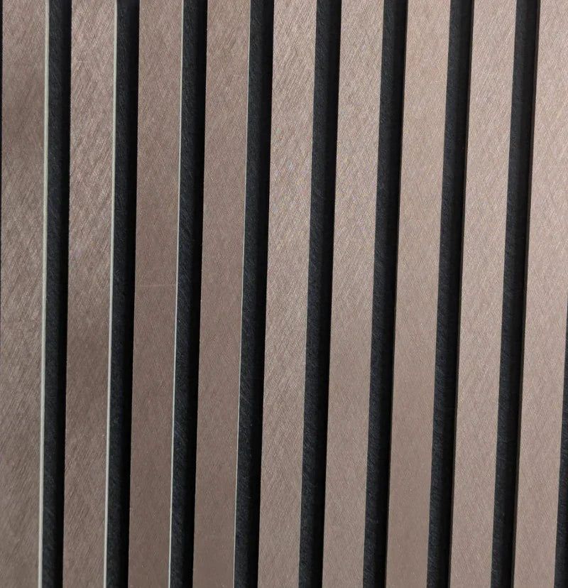 Brushed bronze acoustic wall panel interior décor

