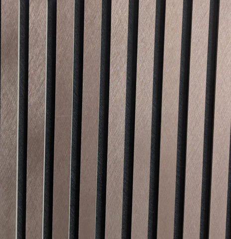 Brushed bronze acoustic wall panel interior décor

