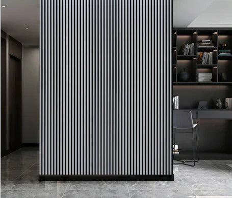 Modern metallic acoustic wall panel for feature wall

