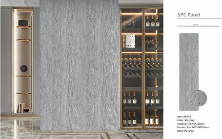 Mix grey PVC wall panels easy install Prime Furnishing UK


