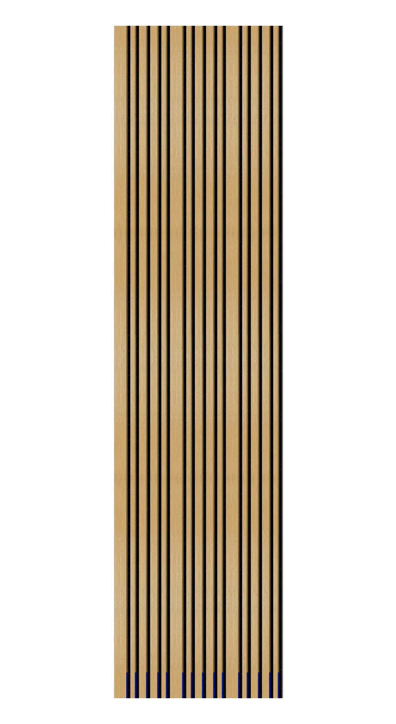 acoustic wall panel multi width oak for home uk

