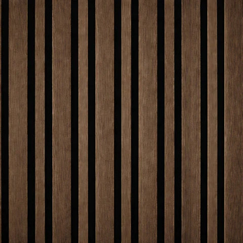 Decorative walnut slatted acoustic panels for living room UK

