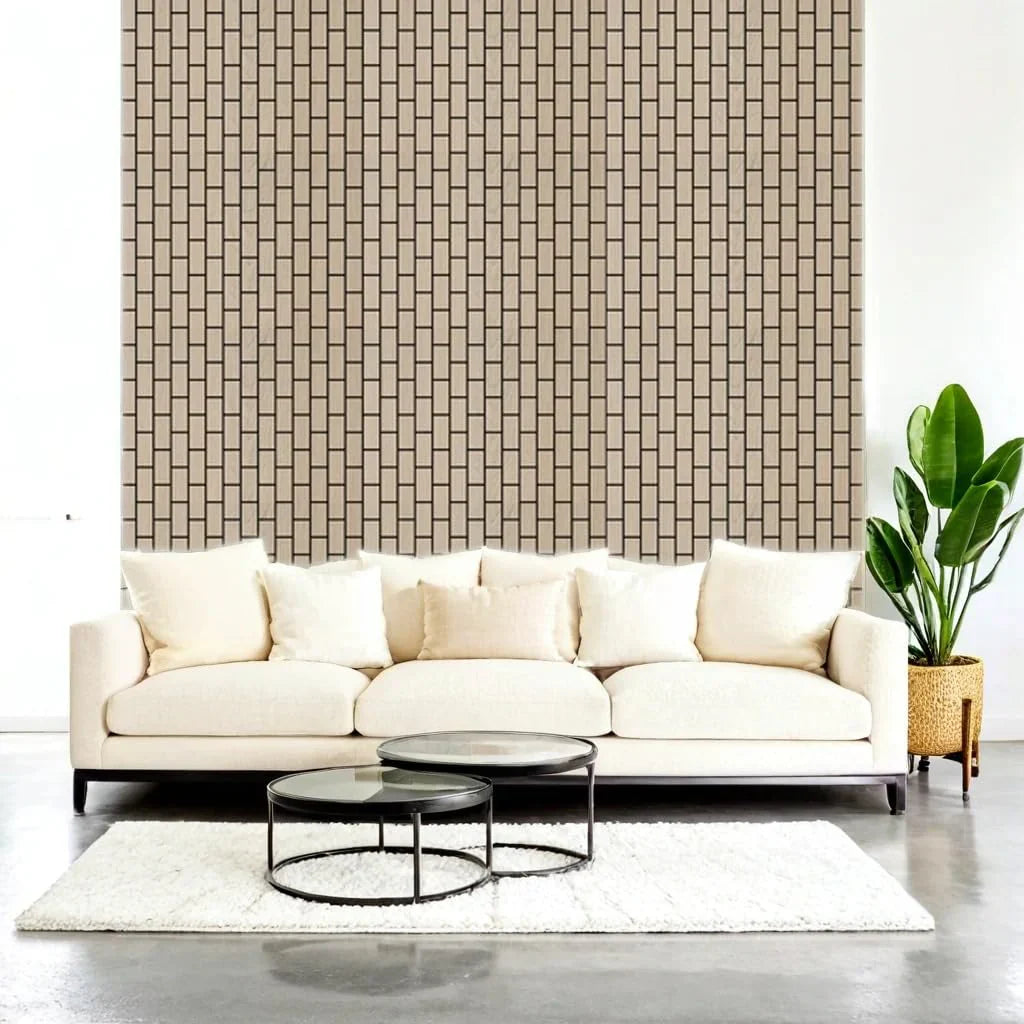 Sound absorbing oak HDF wall panels interior décor

