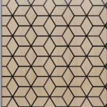 Oak acoustic blocks wall panel interior décor

