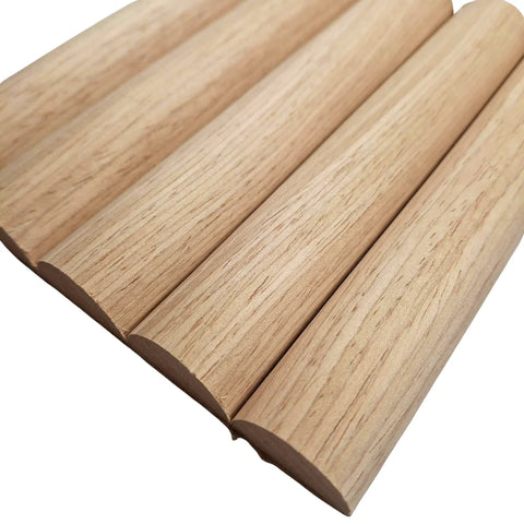 Flexible oak flute real wood veneer wall panels 240x60cm UK interior

