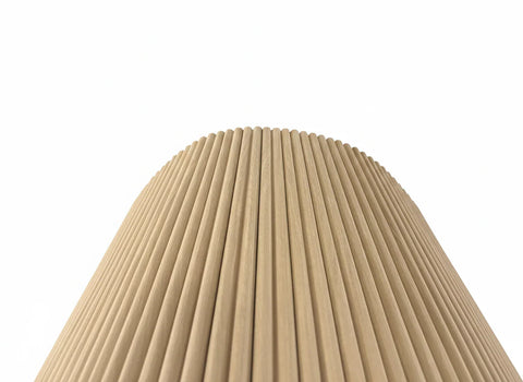 Reed texture oak veneer flexible wall panel modern décor UK

