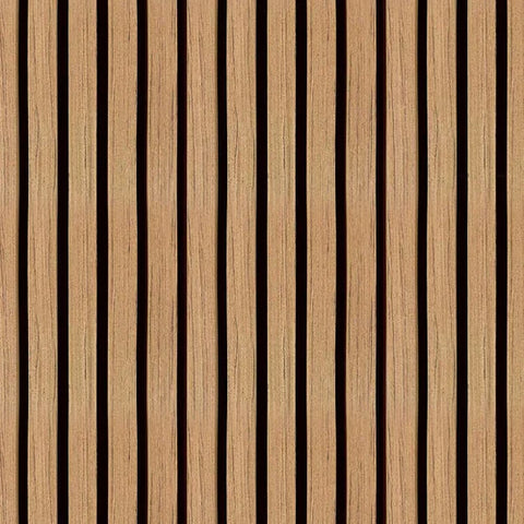 Oak acoustic slatted wall panel 280×60 cm UK


