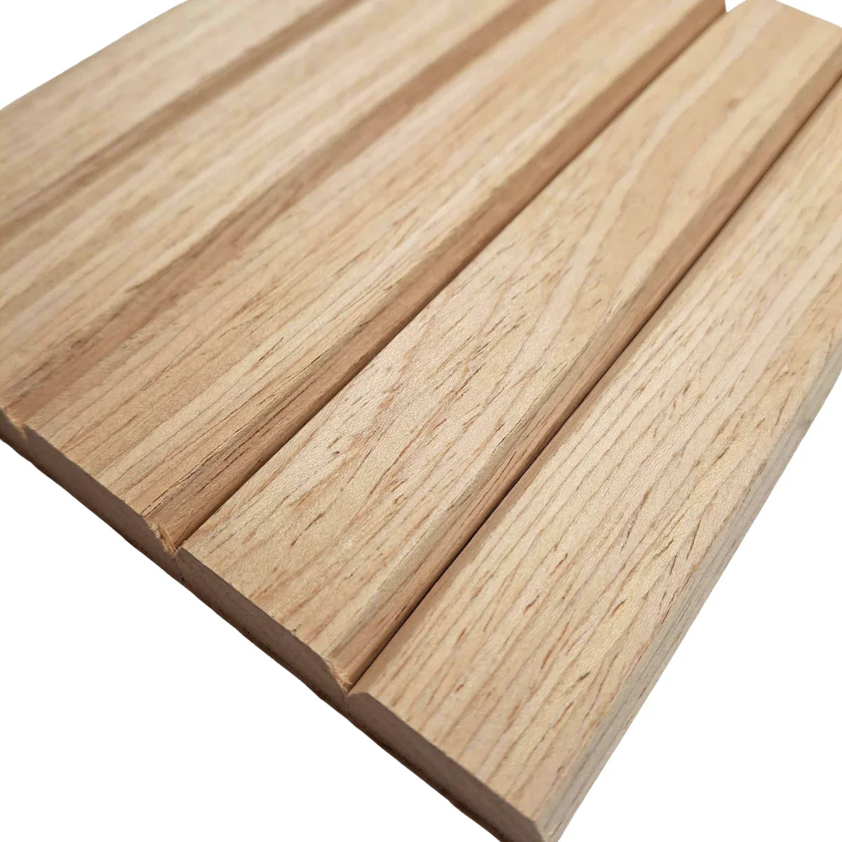 Flexible oak slat real wood veneer wall panels 240x60cm UK

