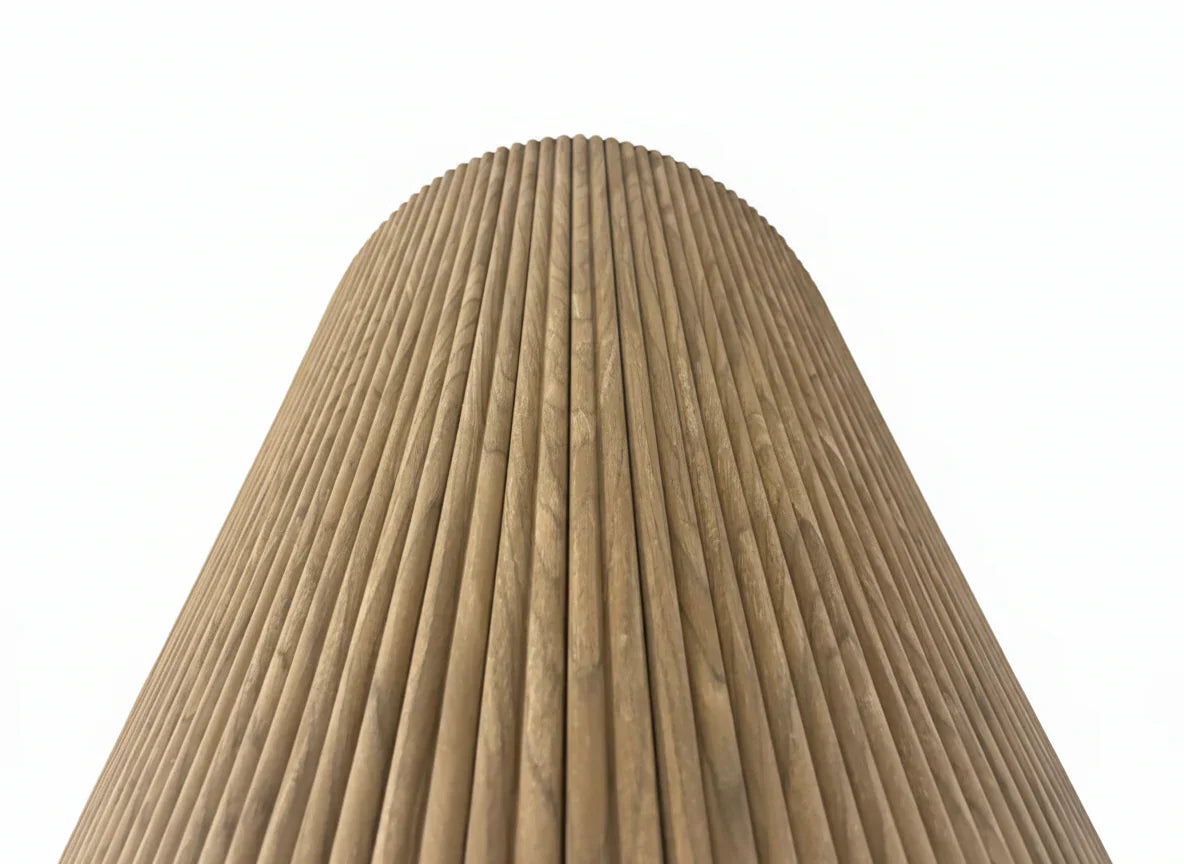 Reed texture walnut wood veneer wall panel feature wall UK

