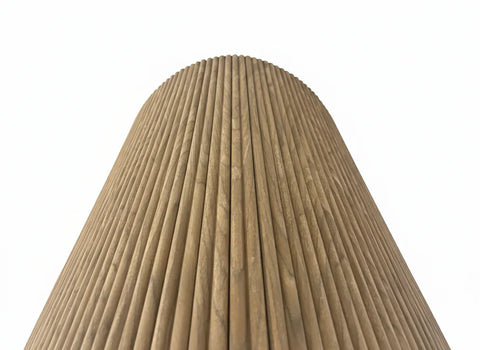 Reed texture walnut wood veneer wall panel feature wall UK


