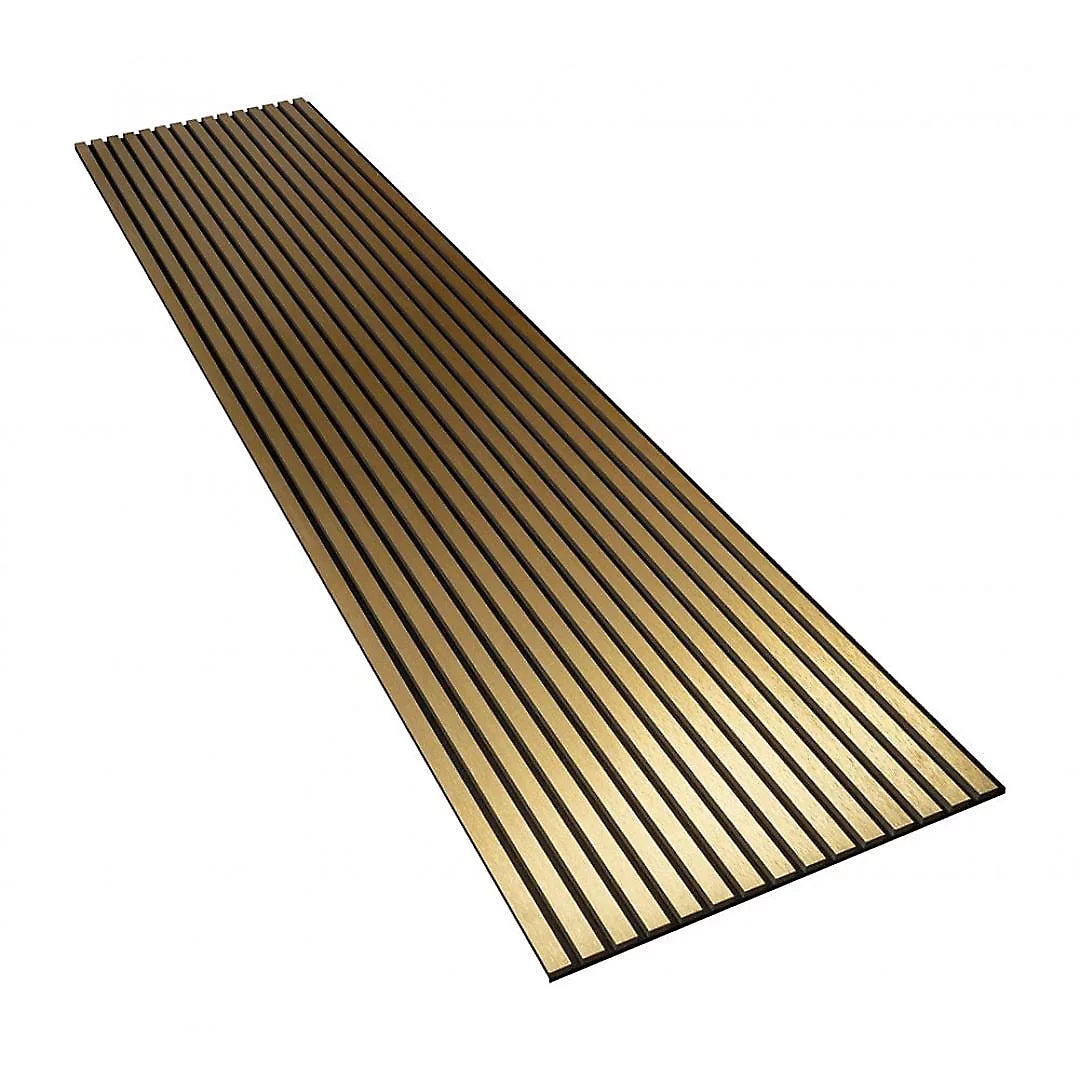 Sound absorbing shiny gold feature wall panel

