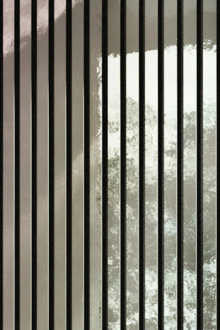 Shiny Silver Acoustic Slatted Wall Panel 240 × 60 cm – Modern Sound-Absorbing Feature Wall | PRIME FURNISHING UK