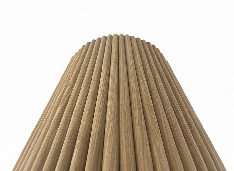 Walnut fluted wood veneer flexible wall panel feature wall UK


