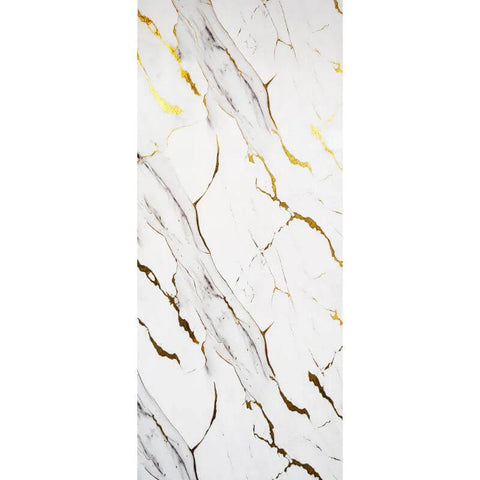 Waterproof white gold PVC shower panel gloss finish

